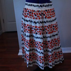 J.Crew Berry Accordion pleat Knee-length skirt